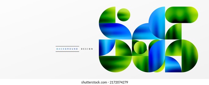 Digital web futuristic template. Circle composition abstract background. Vector Illustration For Wallpaper, Banner, Background, Card, Book Illustration, landing page