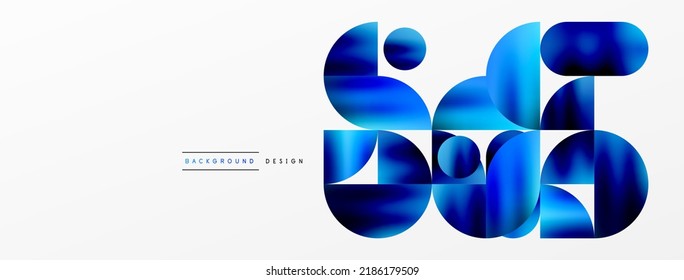 Digital web futuristic template. Circle composition abstract background. Vector Illustration For Wallpaper, Banner, Background, Card, Book Illustration, landing page