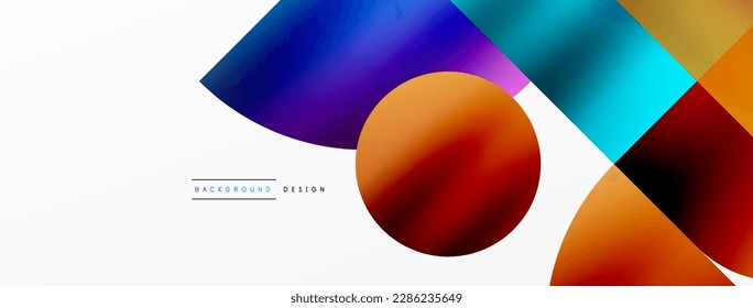 Digital web futuristic template. Circle composition abstract background. Vector Illustration For Wallpaper, Banner, Background, Card, Book Illustration, landing page