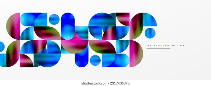Digital web futuristic template. Circle composition abstract background. Vector Illustration For Wallpaper, Banner, Background, Card, Book Illustration, landing page