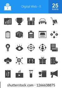 Digital Web Glyph Icons