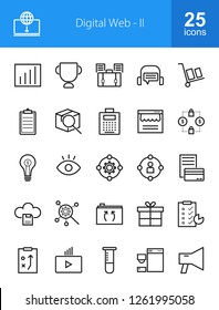 Digital Web Line Icons