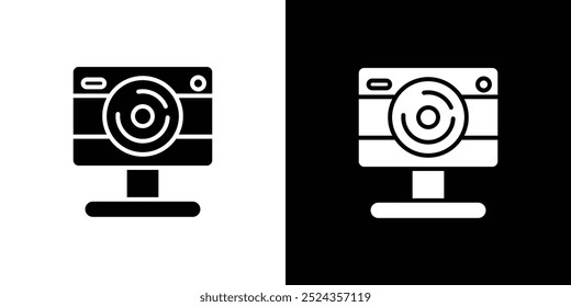 Digitales Webcam-Symbol Illustrierte Illustration