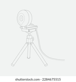 Digital webcam icon design isolated on  background 