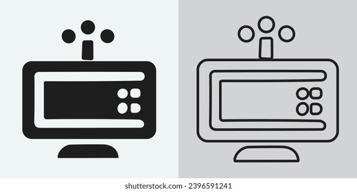 Diseño de icono de cámara web digital aislado en fondo blanco