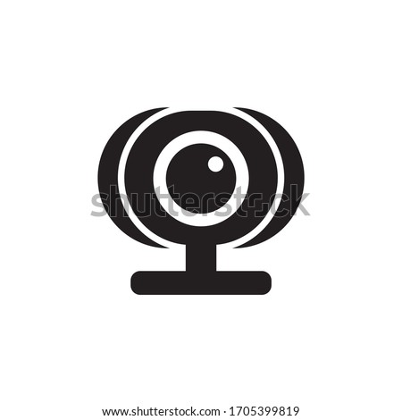 Digital webcam icon design isolated on white background