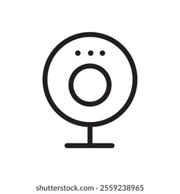 Digital Webcam icon Outline vector for web ui