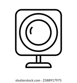 Digital Webcam icon Outline vector symbol sign