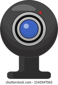 Digital webcam, illustration, vector on a white background.