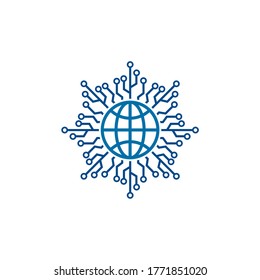 DIGITAL WEBSITE LOGO , WEB TECH LOGO