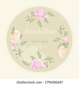 digital wedding invitation concept design