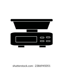 Digital weighing scale icon. Vector  illustration.