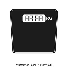 Digital Weight scale icon. Flat style vector EPS.