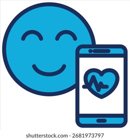 Digital Wellbeing Icon Element For Design