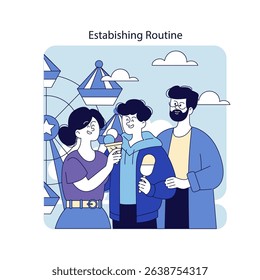 Digital well-being and mental health are essential, exemplified here by friends enjoying a day together. They engage in self-care through social connections which promote positivity and balance in