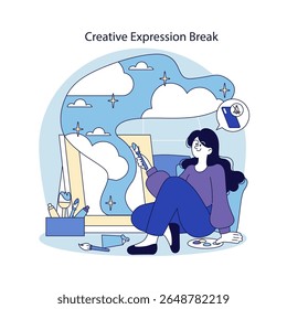 Digital well-being and mental health through creative expression promote relaxation and mindfulness. Engaging in artistic activities can enhance emotional resilience and overall happiness.