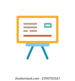 Digital Whiteboard Icon for Interactive Learning