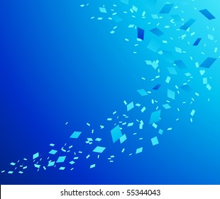 Digital wind concept - abstraction. Vector illustration