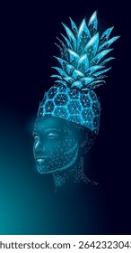 Mujer digital con corona