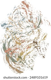 A digital work of scribbling a collection of textile colors using charcoal and chalk. Digital abstract paintings. Background vector.