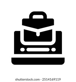 digital working icon. vector glyph icon for your website, mobile, presentation, and logo design.