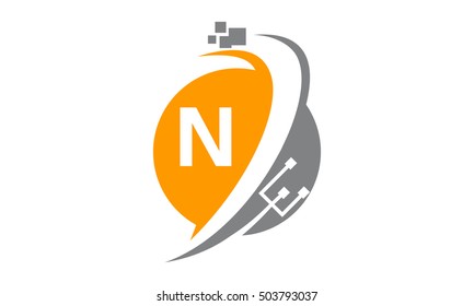 Digital World and Electrical Connections Initial N