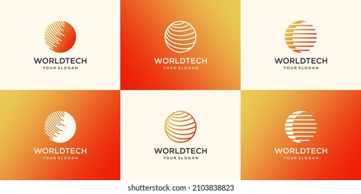 Plantilla de diseño de logotipos de organismos digitales