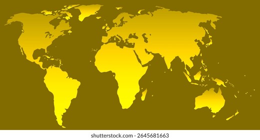 Mapa de mundo digital com preenchimento gradual. Modelo de mapa digital para negócios, mídia, relações internacionais. Histórico tecnológico. Ilustração vetorial do mapa do mundo.