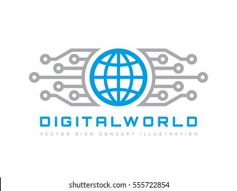 Digital World Icon Logo Images Stock Photos Vectors Shutterstock