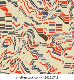 digital worley noise structure - vector seamless pattern