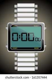 Digital wristwatch 