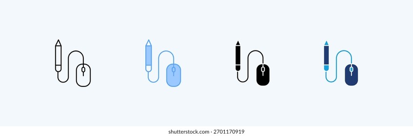 Illustrationsvektor für mehrfarbiges Schreiben