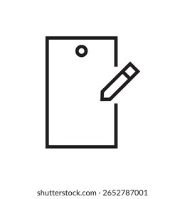 digital writing pad tablet drawing icon vector eps editable storke