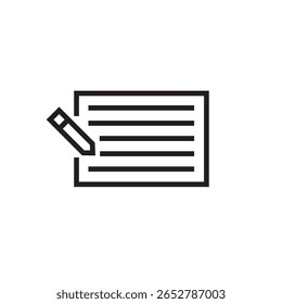 Almohadilla de escritura digital Tablet Dibujo Icono Vector EPS editable Storke