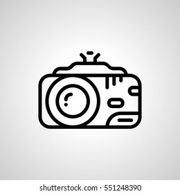 digital-camera icon. isolated sign symbol