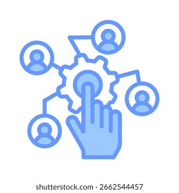 Digitalization Icon Element For Design