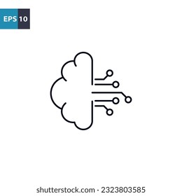 Digitalization outline icon Vector illustration