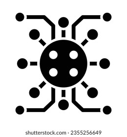 Digitalization Vector Glyph Icon For Personal And Commercial Use.
