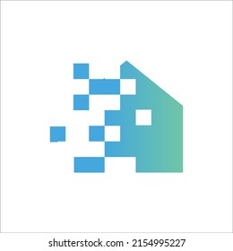 Digitally constructed house like showing an AI creating your house