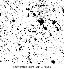 Eine digital erstellte farbige Textur mit Farbtropfen und Schmutzeffekten.

