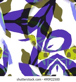Digitally created seamless colorful texture. Abstract background for use in web projects and printed media. Grungy tile, design element for wallpapers and wrapping papers.