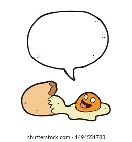 digitally drawn illustration eggs and speech bubbles design. hand drawing style
