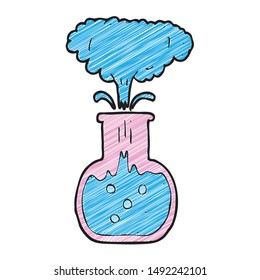 digitally drawn illustration retort design. hand drawing shaded style