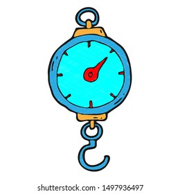 digitally drawn illustration spring scales design. hand drawing texture style