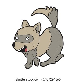 digitally drawn illustration weasel design. hand drawing style