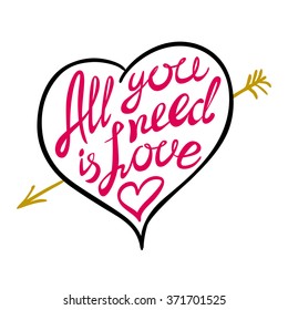 Digitally generated All you need is love vector art