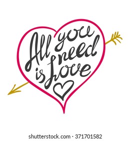 Digitally generated All you need is love vector art