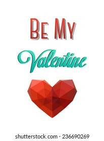 Digitalmente generado Sé mi vector valentino con corazón