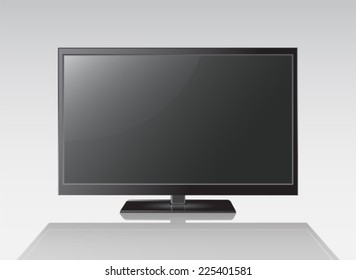 Vector de pantalla grande en blanco y negro generado digitalmente
