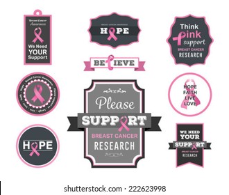 Digitally generated Breast cancer awareness vector with fighting girls